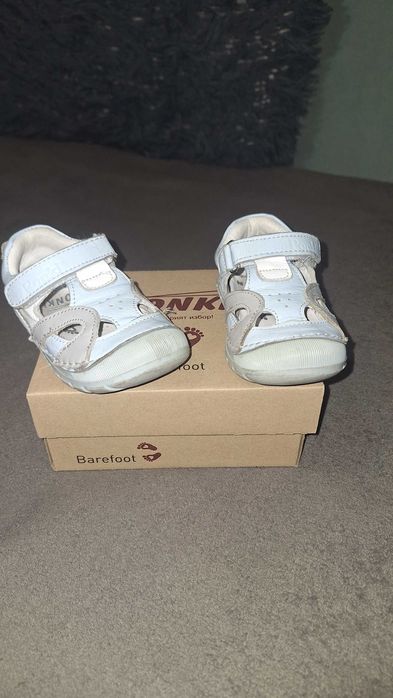 Бебешки боси сандали PONKI BAREFOOT кожа 20 р
