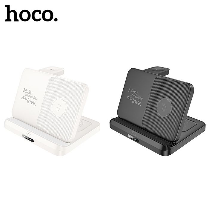 Hoco CQ7 Док-станция 3 в 1 For iPhone 14 15 & Samsung S24 Fold Z flip