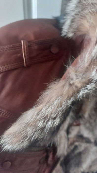 Кожено яке кафяво естествена кожа