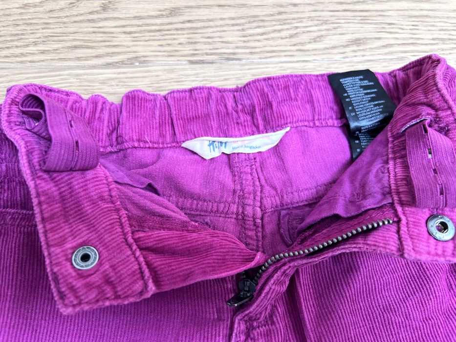Pantaloni mov-roz H&M pentru fete (1 – 2 ani) 92 cm