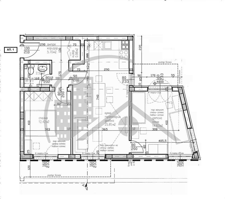 Продава се Тристаен апартамент в Варна, Виница - 90 кв.м за 1195 €/кв.м - Снимка #1