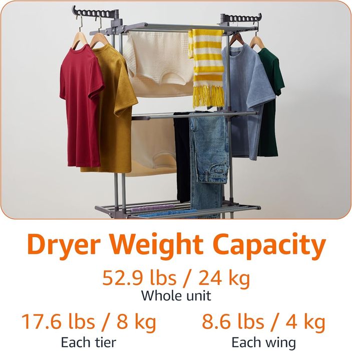 Вертикален сушилник за дрехи и обувки