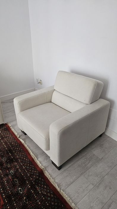 Fotoliu bej, calitate premium  ( 2 bucăți)