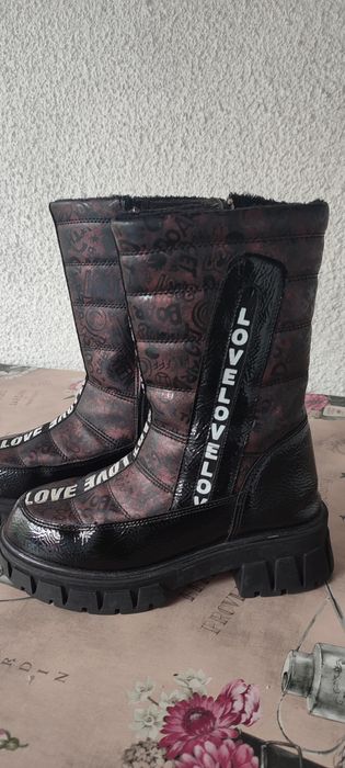 Ботуши, 36, боти 35 сребристосиво, ном 34 леопардов принт