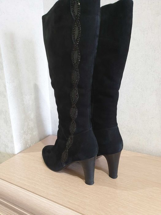 сапоги замшевые  жен.