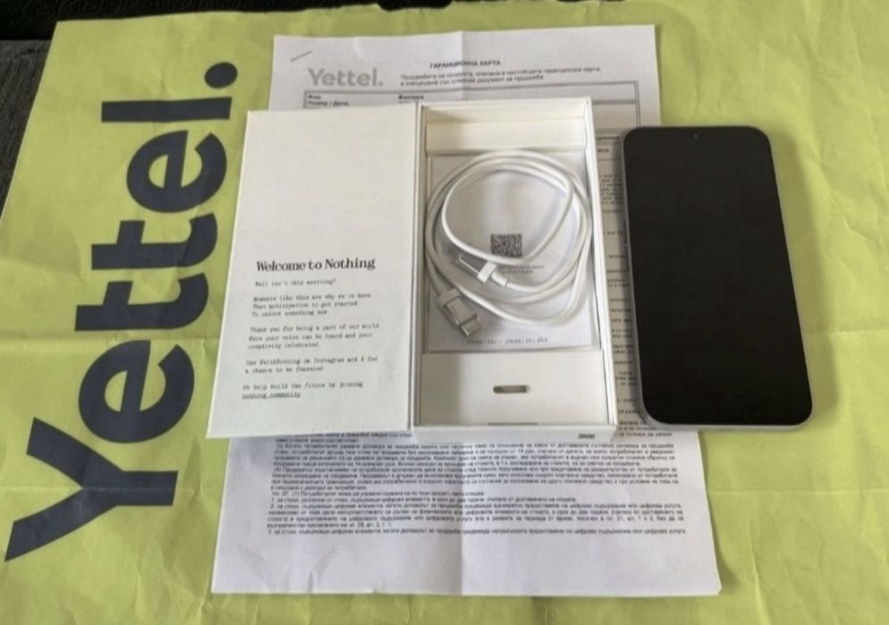 КАТО НОВ 256GB Nothing Phone 2A Plus 5G Гаранция Yettel 2028 Grey