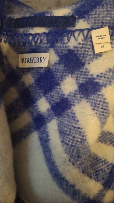 BURBERRY -Palton din lână tip blanket