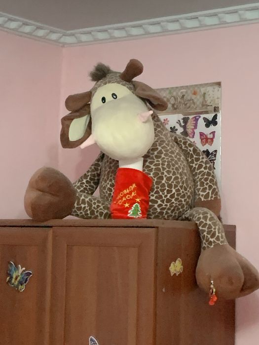 Мягкая большая коровка