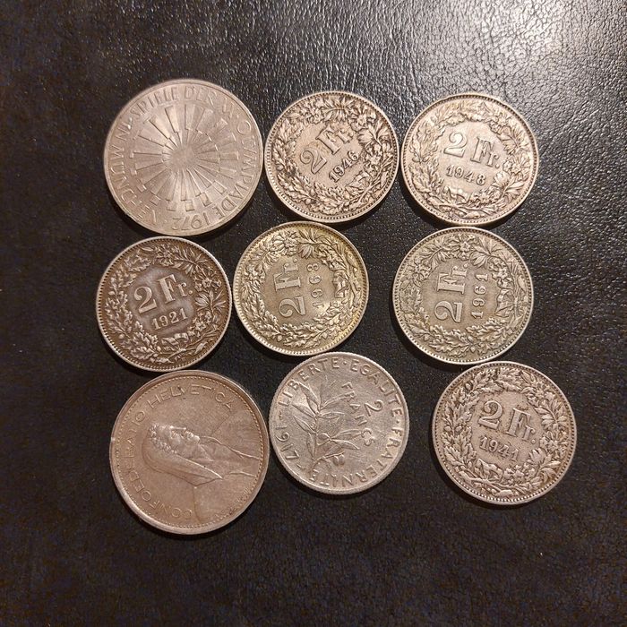 Lot monede 100 grame argint