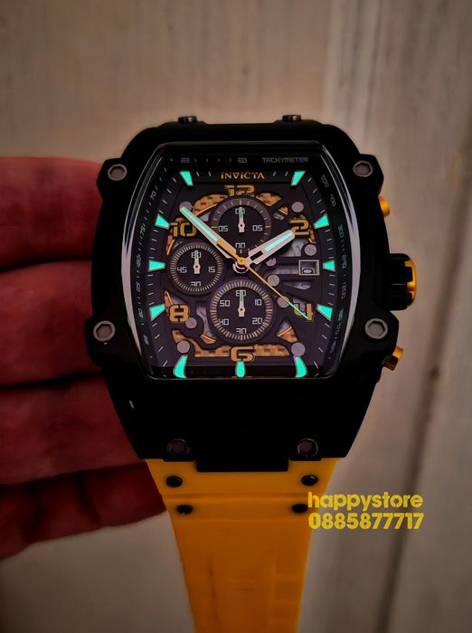 INVICTA S1 Rally Diablo Yellow 48 mm-68 mm, Инвикта нов часовник