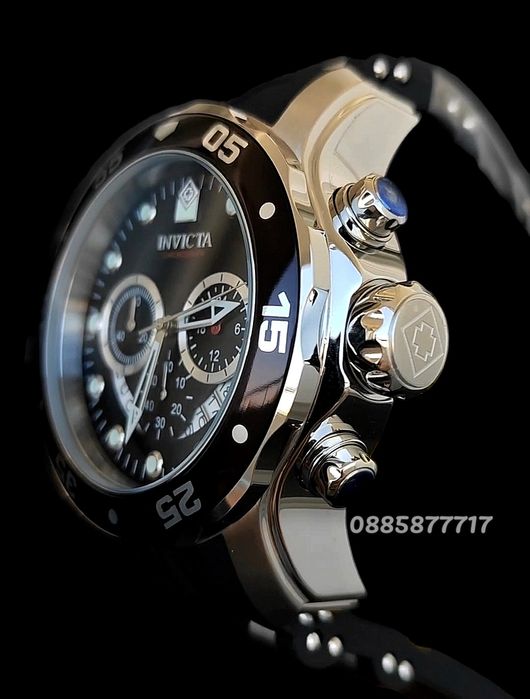 ПРОМО!!! часовник INVICTA Pro Diver SCUBA Silver 48 mm, Инвикта нов