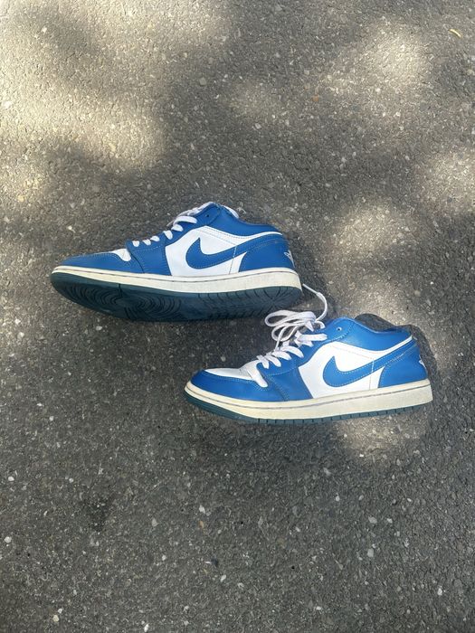 Nike Air Jordan 1 Low alb/albastru mărimea 37.5 – originali