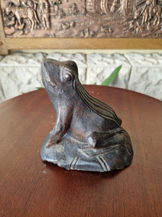 Уникална антикварна колекционерска чугунена фигура статуетка от 19 век