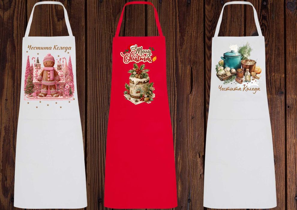 Персонализирана коледна престилка