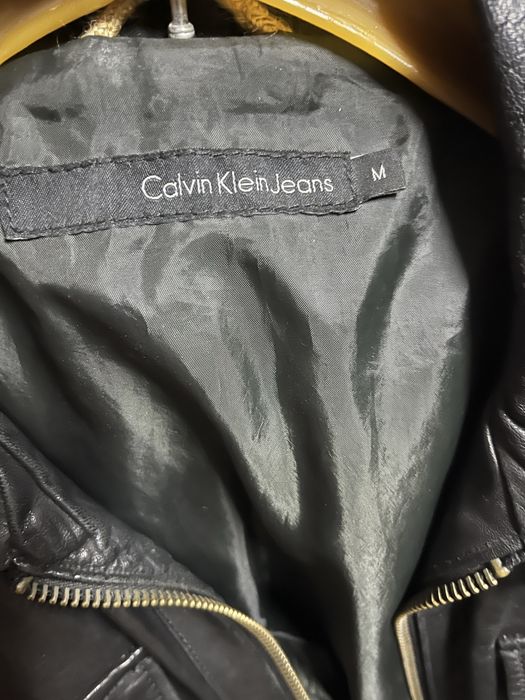 Geaca piele Calvin Klein Jean