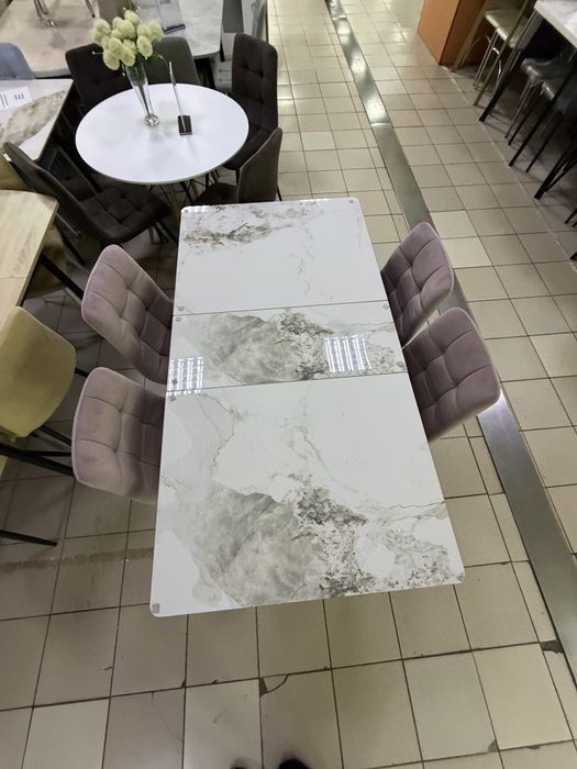 Стол раскладной керамогранит
