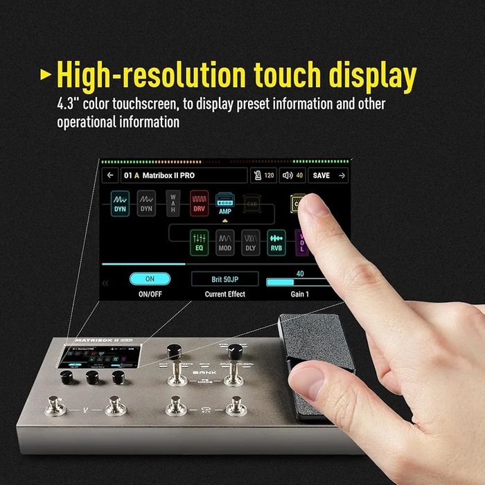 SONICAKE Matribox II Pro - Многоефектен китарен педал с експресия
