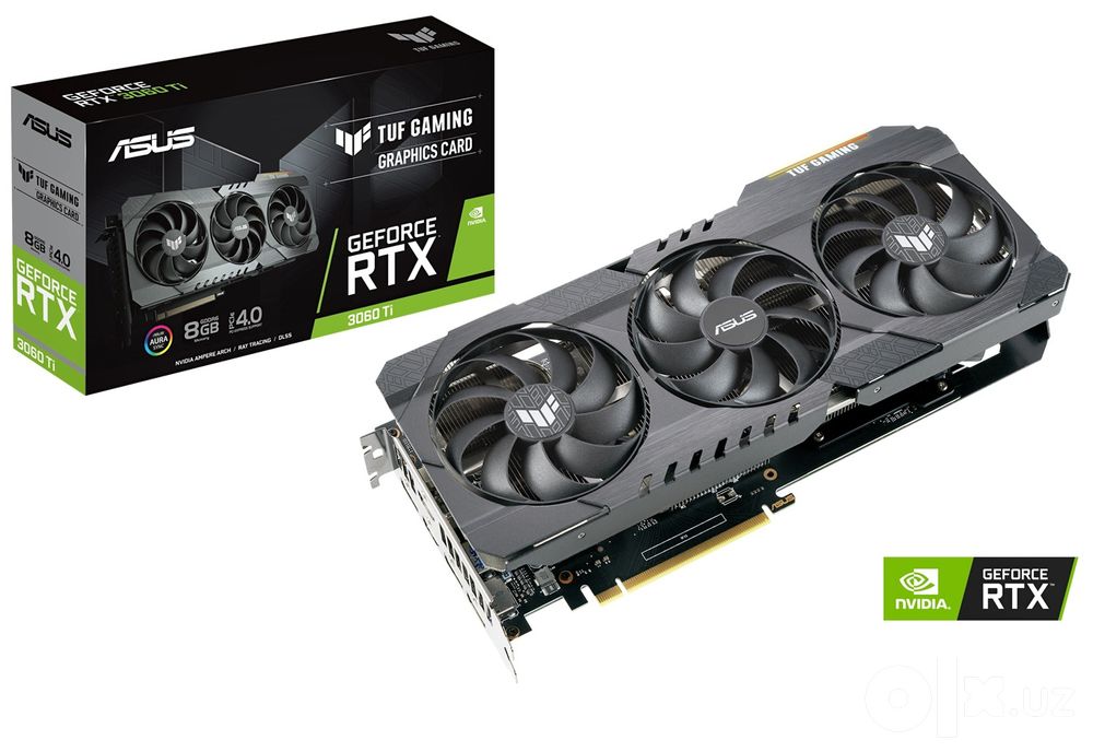 Видеокарта Asus TUF Gaming Nvidia GeForce RTX 3060Ti
Не