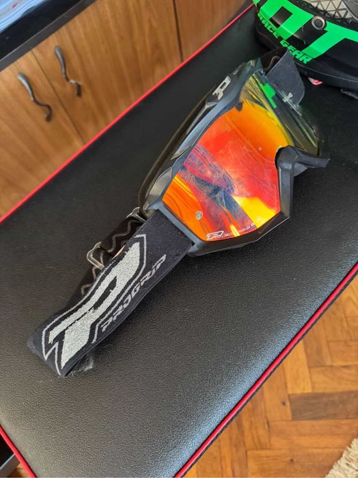 Каска Shot Race Gear M + очила ProperGrip