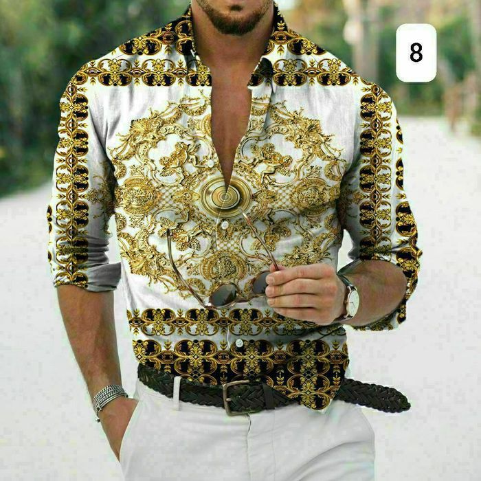 Camasa bărbați cu print modern