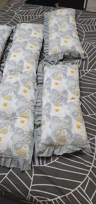 Обиколници за бебешка кошара Сиви Слончета