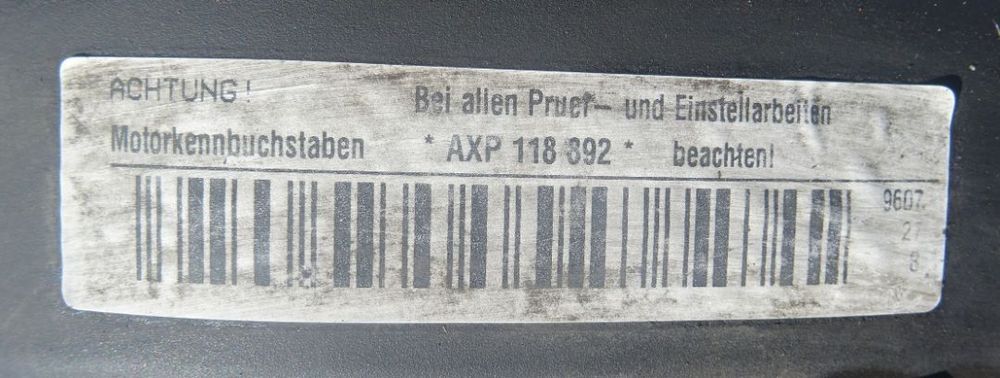 Motor Volkswagen Golf 4 1.4 16V AXP din 2001 fara anexe