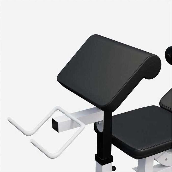 Banca multifunctionala + set greutati cromate 108 kg