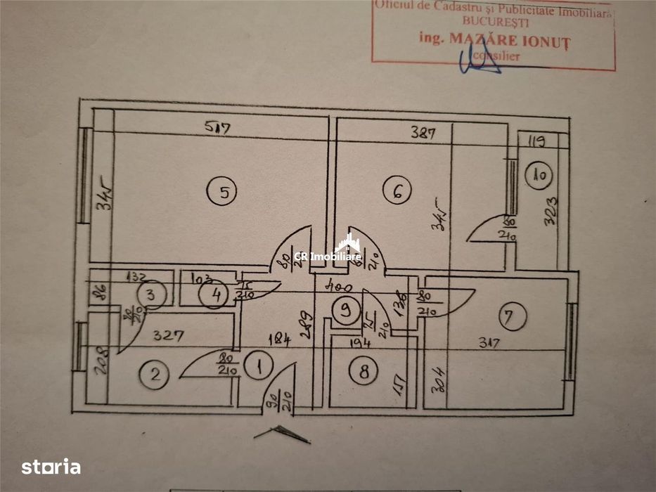 Apartament 3 camere Dristor centrala proprie comision 0%