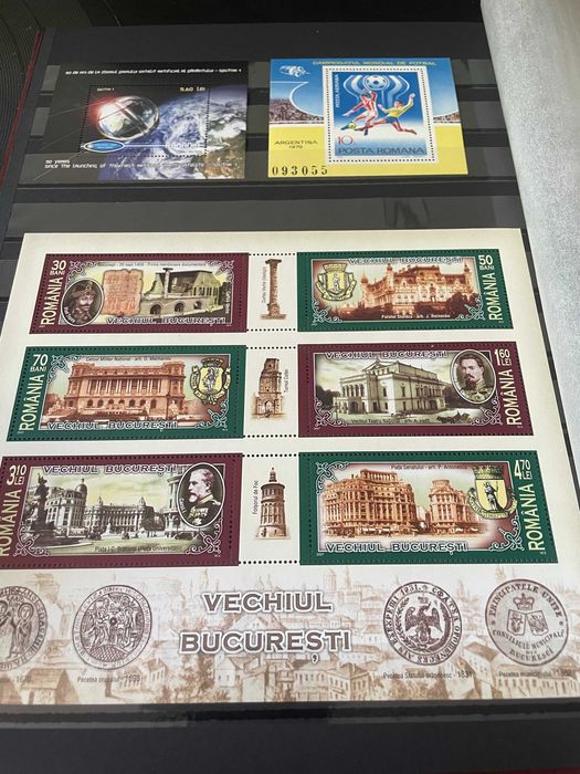 Colectie 500 Timbre Romanesti (1950-1990) + Bancnote Eclipsa