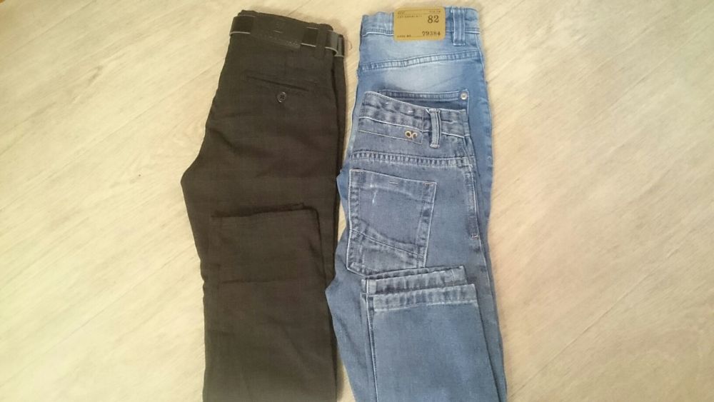 Брюки джинсы, школьные