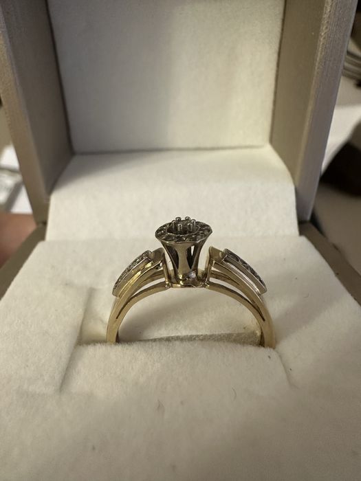 Кольцо 585’ с бриллиантом