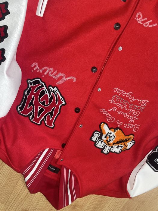 Geaca amiri varsity rosie