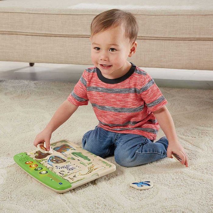 Интерактивен дървен пъзел с животни VTech