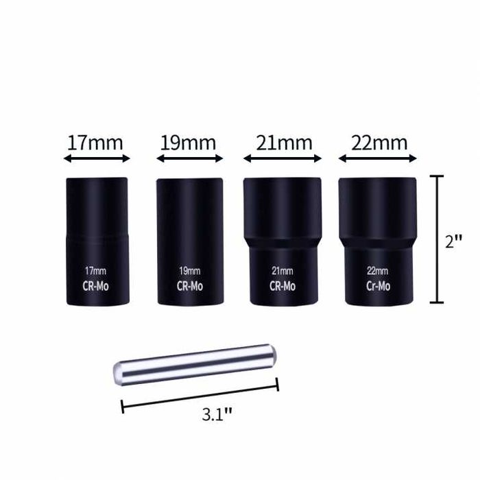 Комплект вложки екстрактор за развалени гайки и болтове 1/2 17-22 мм.