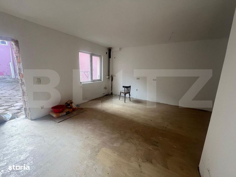 Apartament cu 2 camere, 57 mp, semifinisat, zona Piata Decebal