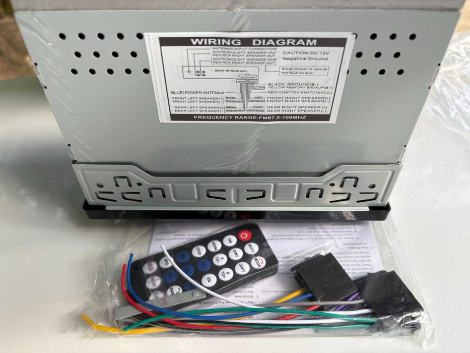 Bluetooth Magnitafon Avto Magnitolasi | USB | TF | AUX | FM | 1DIN