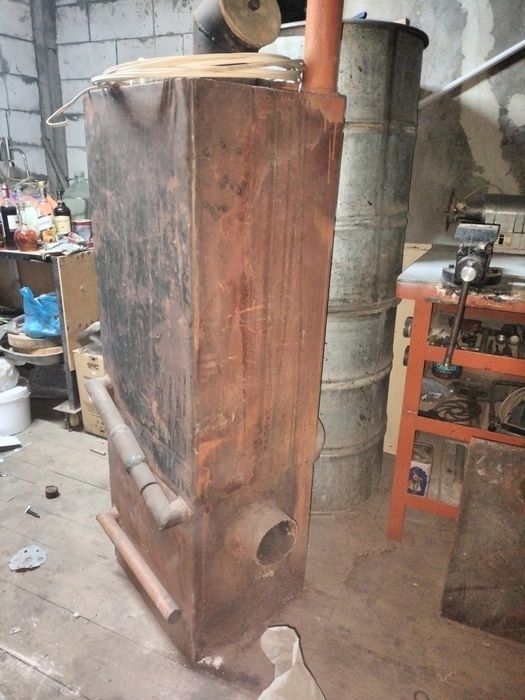 Печка уголь - газ