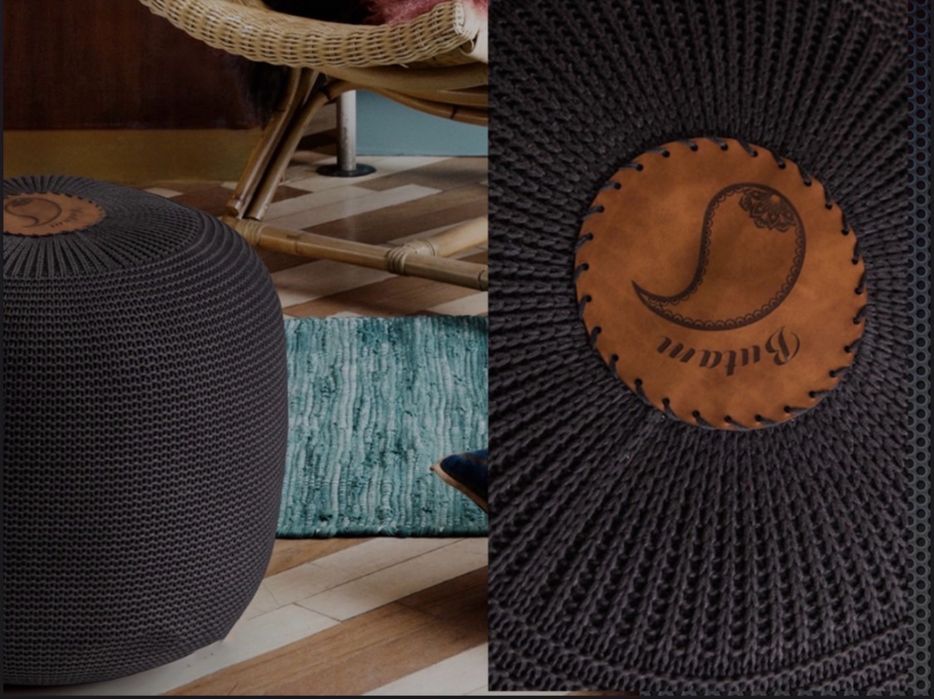 Плетени пуфове/ табуретки