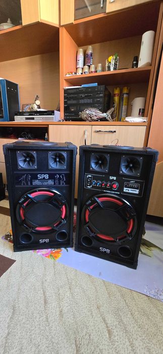 Boxe Active  SPB-10 PA ACTIVE SPEAKHER SET 10/ 600W cu USB și Card SD