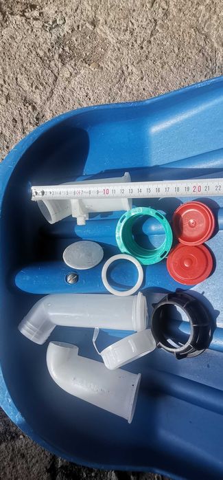 Преходник и капачка за бидон 1 тон ibc