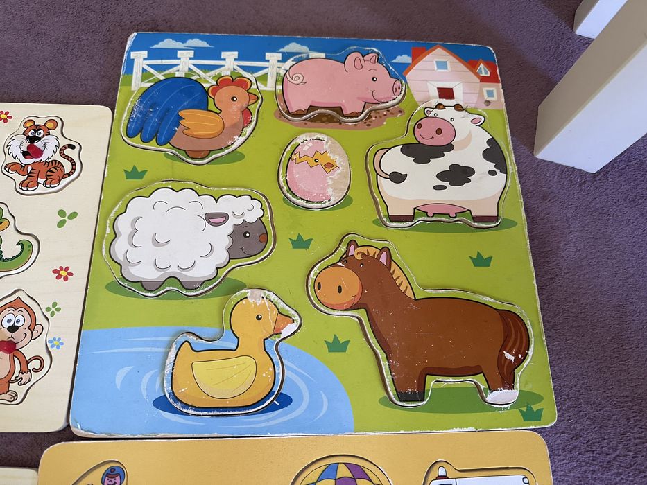 Дървени пъзели най-малки