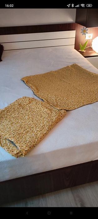 Lenjerie de pat imprimeu floral doua fete, 100%bumbac bio