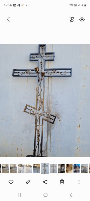 Кованые кресты, столы,лавочки, вазы