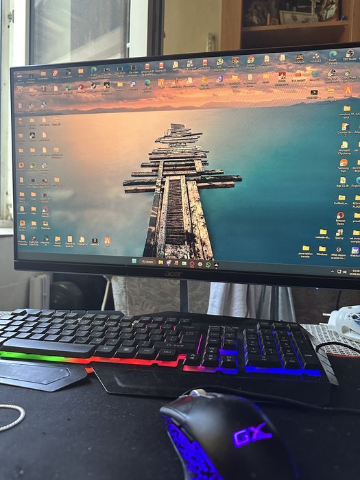 Calculator gaming setup