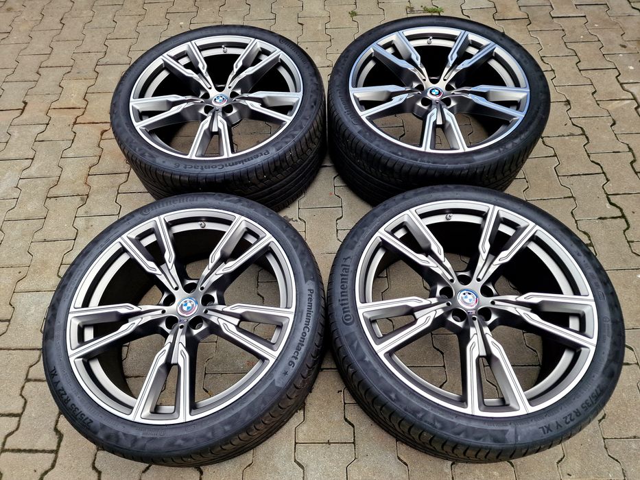 Jante BMW M pe 22 originale X5 G05 X6 G06 XM IX anvelope roti jenti