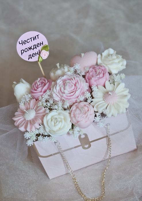 Букет от свещи за подарък