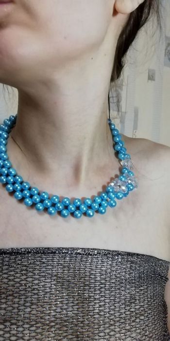 Колье ручной работы.