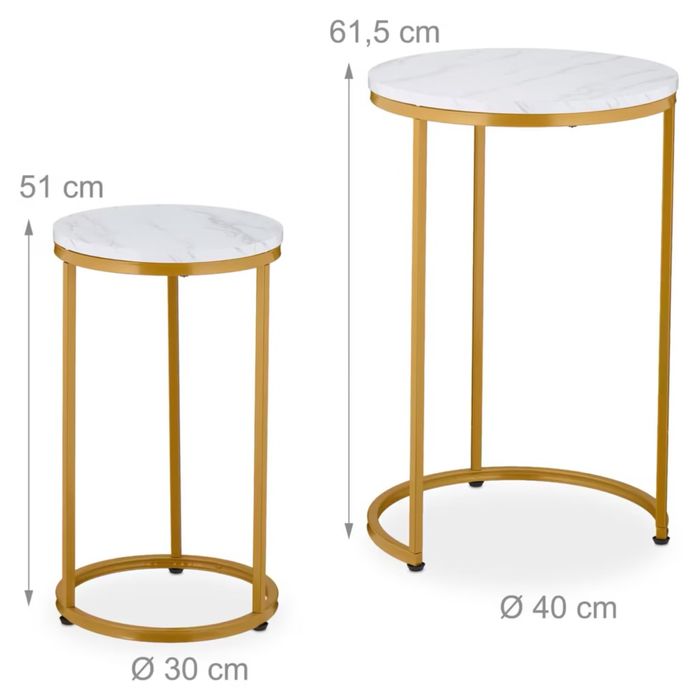 Комплект от 2 масички  Relaxdays