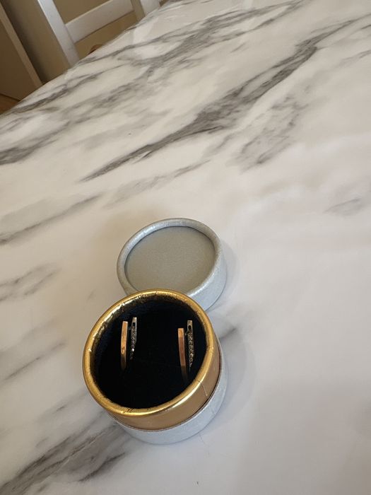 Серебряные серьги с золотым покрытием