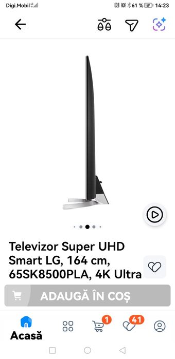 Vand tv nanocell 4 k Super Ultra HD Dolby Atmos si Dolby Vision 55  sk